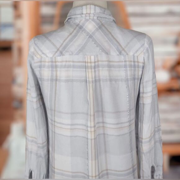 White House Black Market Button Down Top Size 12 - Picture 11 of 13